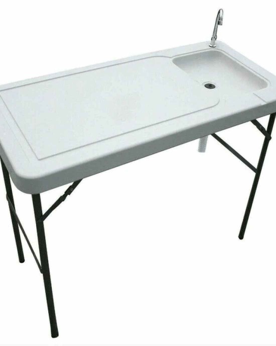 Camping Sink & Fish Cleaning Table Station