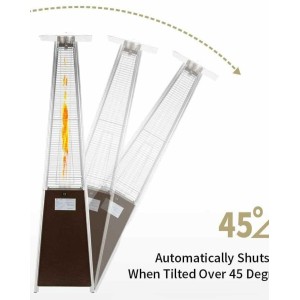 Swirling Flames Pyramid Patio Heater - 42,000 BTU