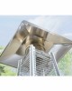 Swirling Flames Pyramid Patio Heater - 42,000 BTU