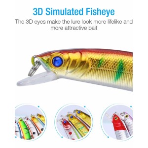 10 Jerkbait Minnows - 1/2 oz.