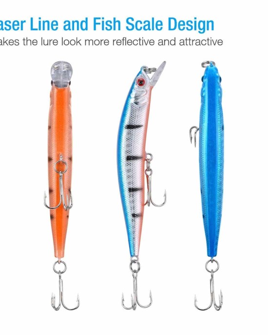 10 Jerkbait Minnows - 1/2 oz.