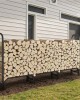 8ft Metal Firewood Rack with Waterproof Cover