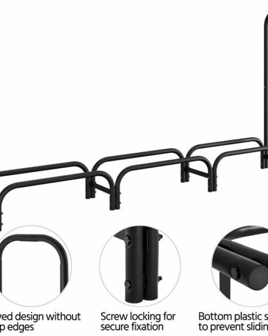 8ft Metal Firewood Rack with Waterproof Cover
