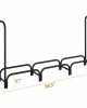 8ft Metal Firewood Rack with Waterproof Cover