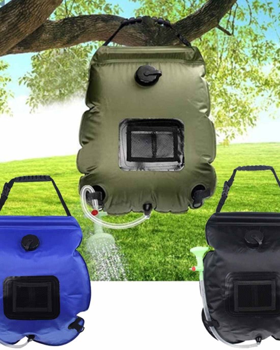 Solar Heated Camp Shower
