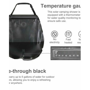 Solar Heated Camp Shower