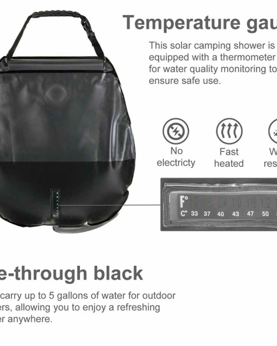 Solar Heated Camp Shower