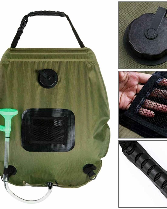 Solar Heated Camp Shower