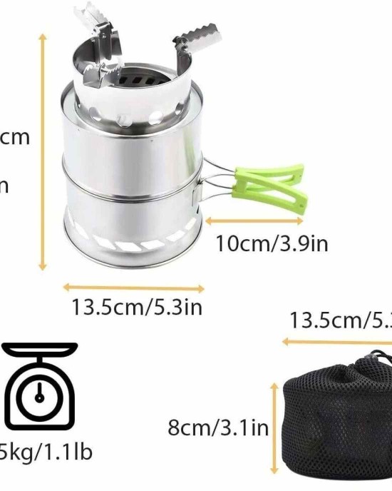 Portable Backpacking Wood Stove