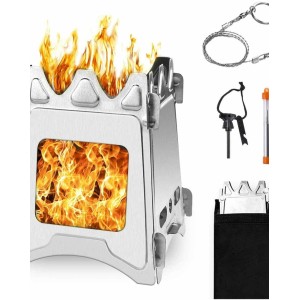 Wood Burning Camping Stove Bundle