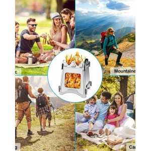 Wood Burning Camping Stove Bundle