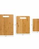 3pc Bamboo Wooden Chopping - Cutting Boards