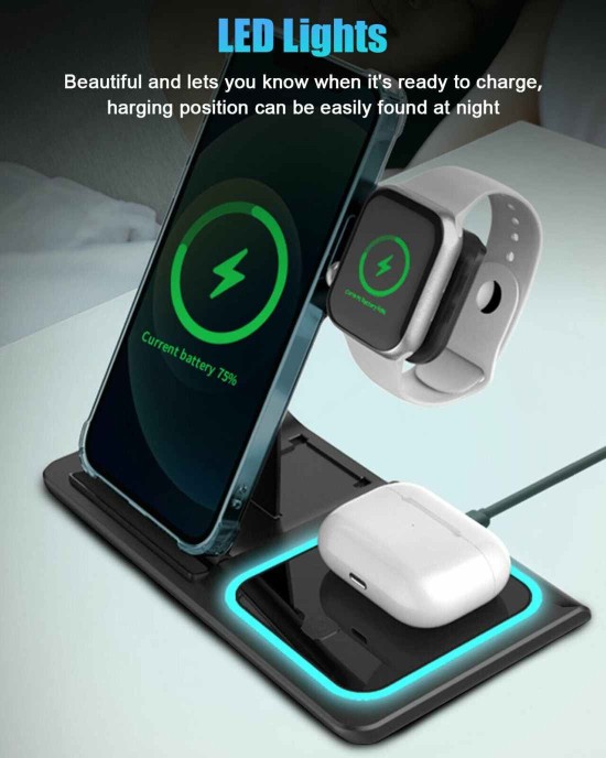 3 in 1 Wireless Charging Station