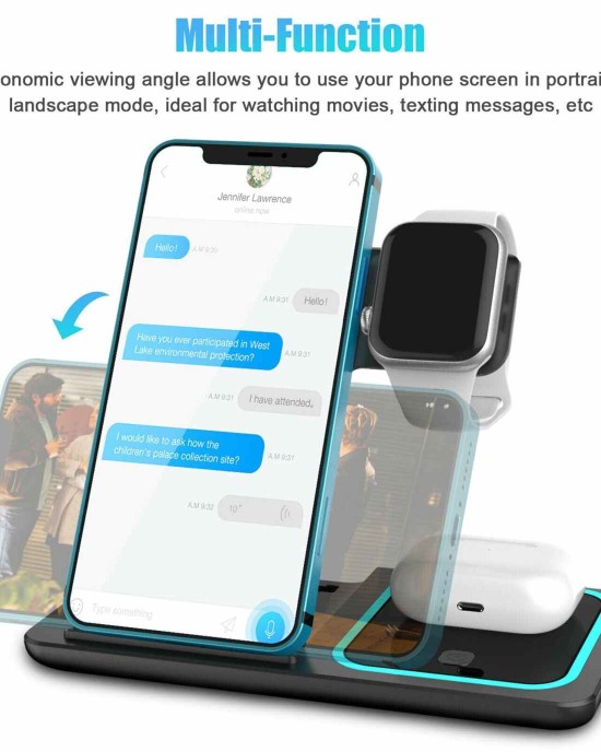 3 in 1 Wireless Charging Station