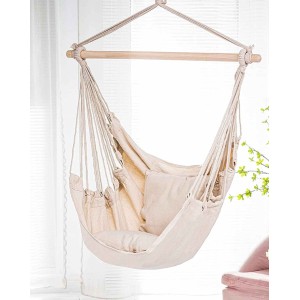 Beige Hammock Chair Swing