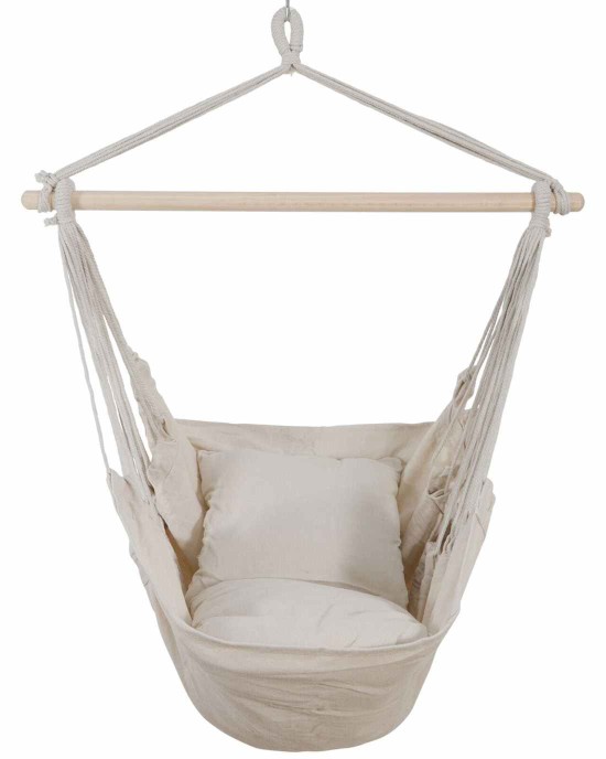 Beige Hammock Chair Swing