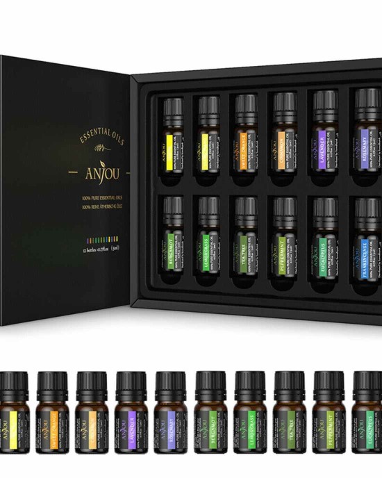 500ml Essential Oil Aromatherapy Diffuser with 12 Essential Oils