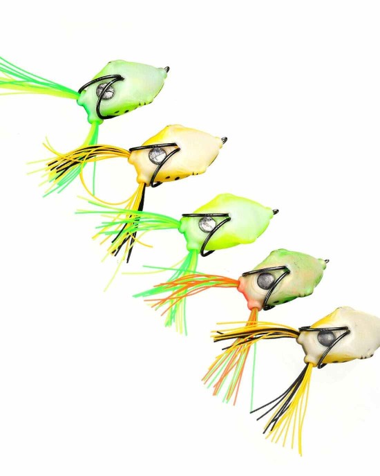 5PCS Topwater Frog Fishing Lure