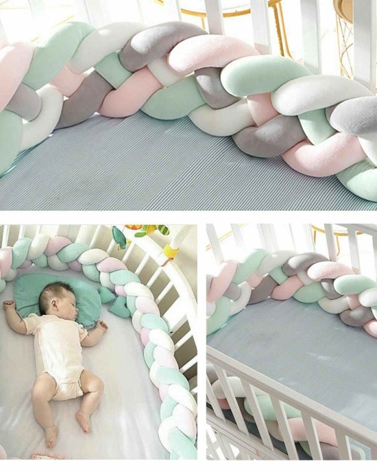 Braided Crib Bumper Pads