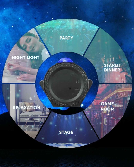 Galaxy Night Light Projector