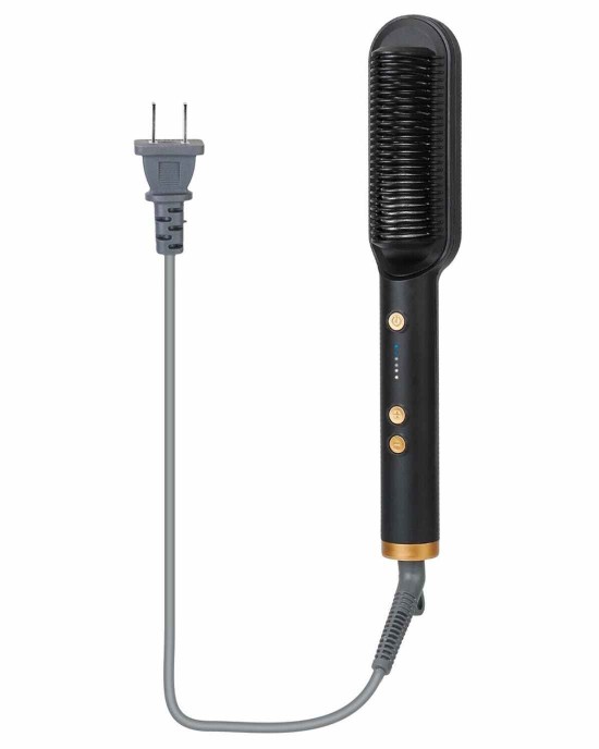 Heated Hair Straightener Brush