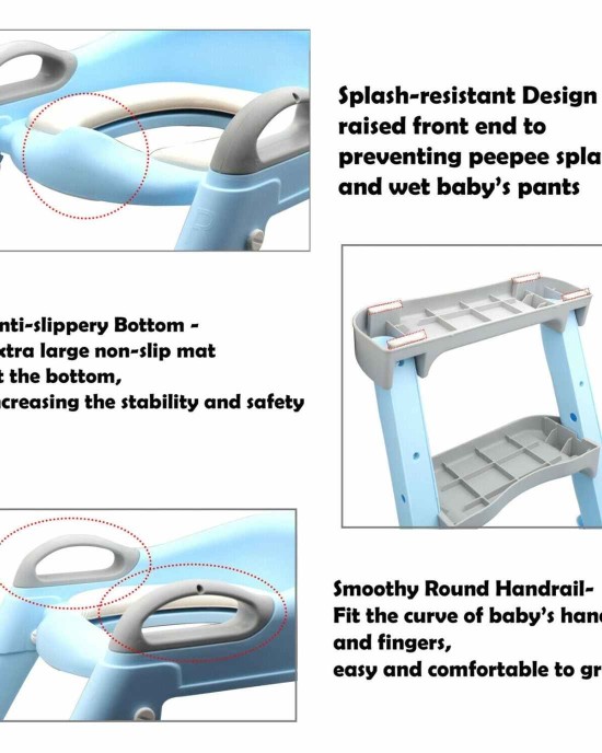 Kids Toilet Training Seat with Steps