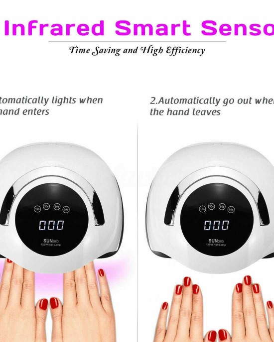 Professional LED UV Nail Dryer Lamp - 120w