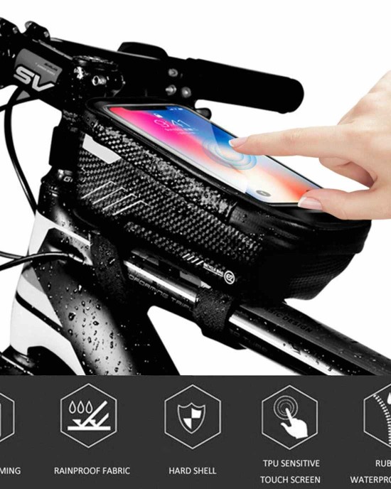 Waterproof Bike Phone Mount Holder Bag