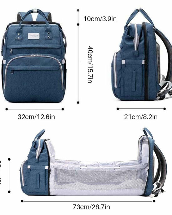 Diaper Bag Backpack with Bassinet