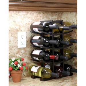 Small Wooden Countertop Wine Rack