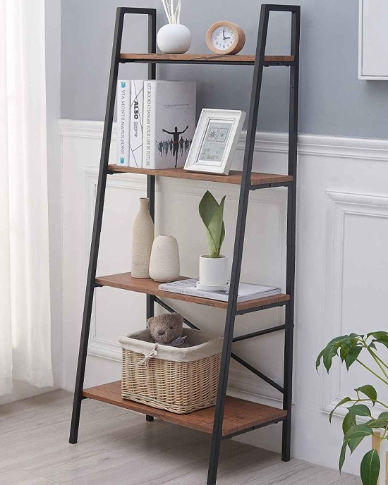 4 Tier Ladder Bookshelf