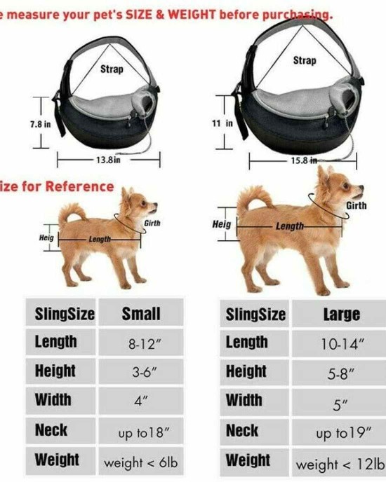 Cute Dog Sling Carrier