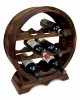 Beautiful Wooden Half Barrel Wine Rack