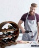 Beautiful Wooden Half Barrel Wine Rack