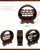 Beautiful Wooden Half Barrel Wine Rack