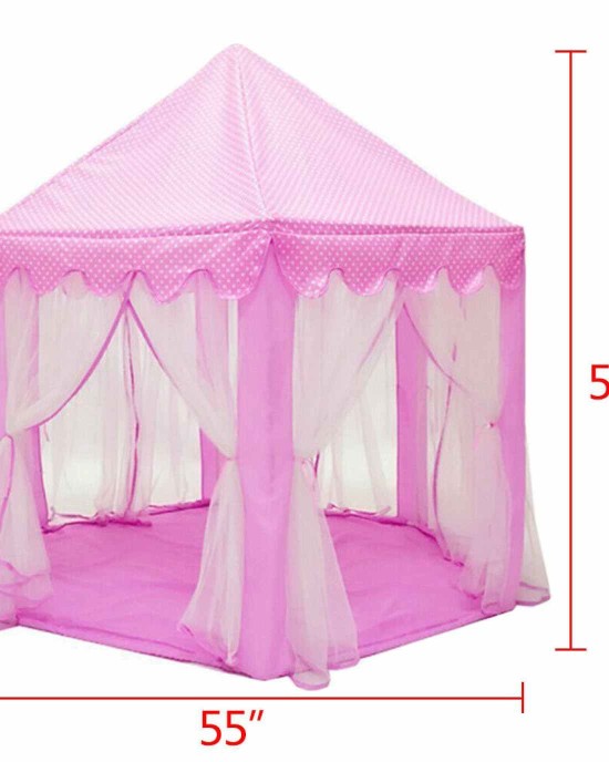 Pink Princess Play Tent w/ LED Lights