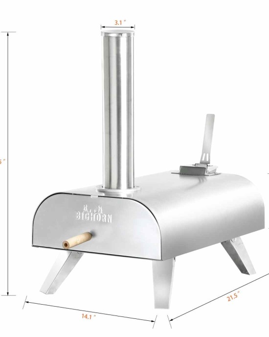 Big Horn Portable Outdoor Pellet Pizza Oven
