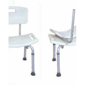 Adjustable Shower Chair w/Detachable Back