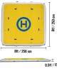 Inflatable Dock Float Platform 8' x 8' - w/2 Air Pumps