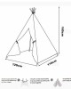 Kids Teepee Tent - Pink