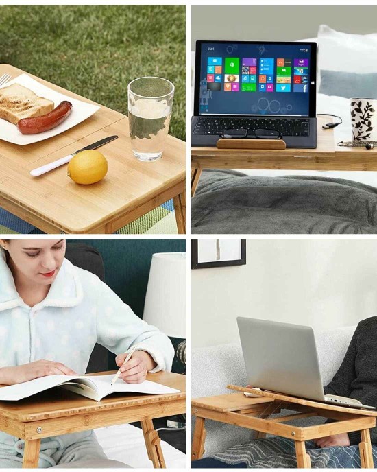 Foldable Laptop Table for Lap, Bed & Couch