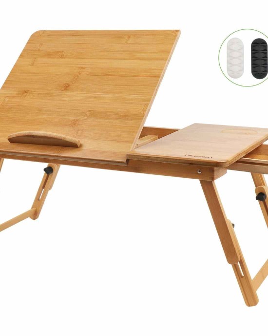 Foldable Laptop Table for Lap, Bed & Couch