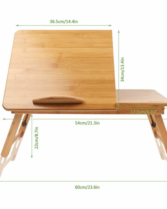 Foldable Laptop Table for Lap, Bed & Couch