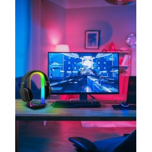 RGB Gaming Headset Stand with Wireless Charger