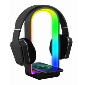 RGB Gaming Headset Stand with Wireless Charger