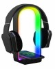 RGB Gaming Headset Stand with Wireless Charger