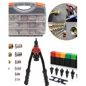 900pc Rivet Nut Tool Gun Kit
