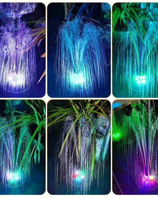 Floating LED Solar Powered Water Fountain