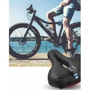 Wide Comfortable Cushioned Bike Seat