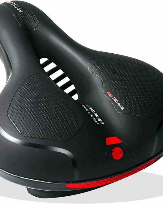 Wide Comfortable Cushioned Bike Seat